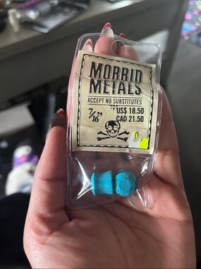 Morrid Metals Turquoise Stone Ear Plugs - 7/16"